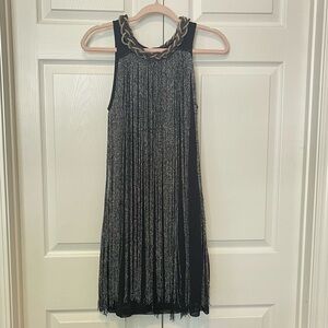 Small Black and Silver Fringe Dress